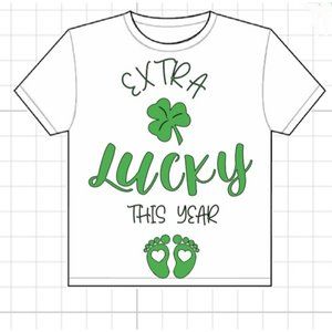 "Extra Lucky this year" Maternity Shirt